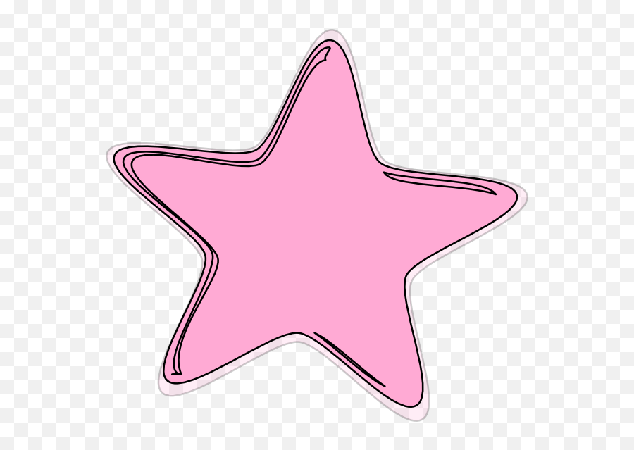 Pink Star Vector Drawing Free Image Download - Girly Emoji,Star Vector Png