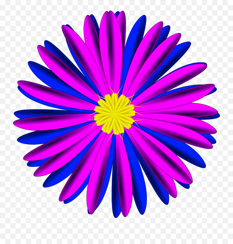 Image - Clipart Blue And Pink Flower Emoji,Blue Flower Clipart