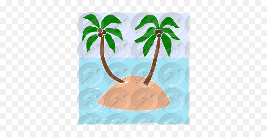 Island Stencil For Classroom Therapy - Fresh Emoji,Island Clipart