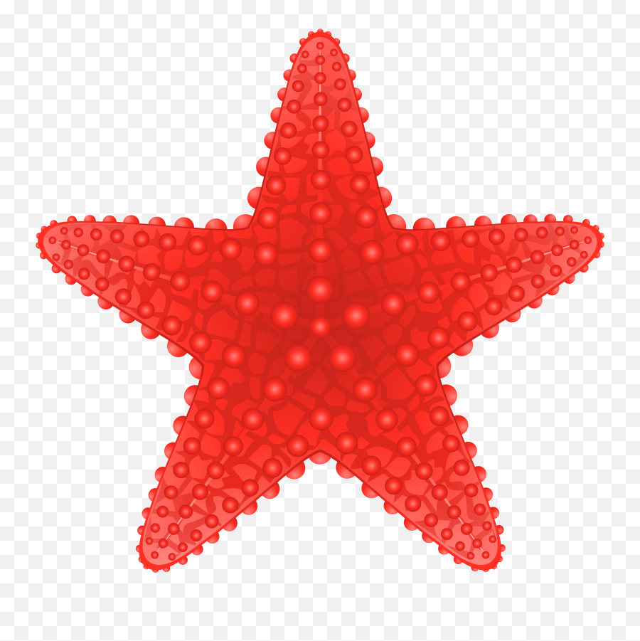 Starfish Clipart Transparent Background - Red Starfish Clipart Emoji,Blue Starfish Logo