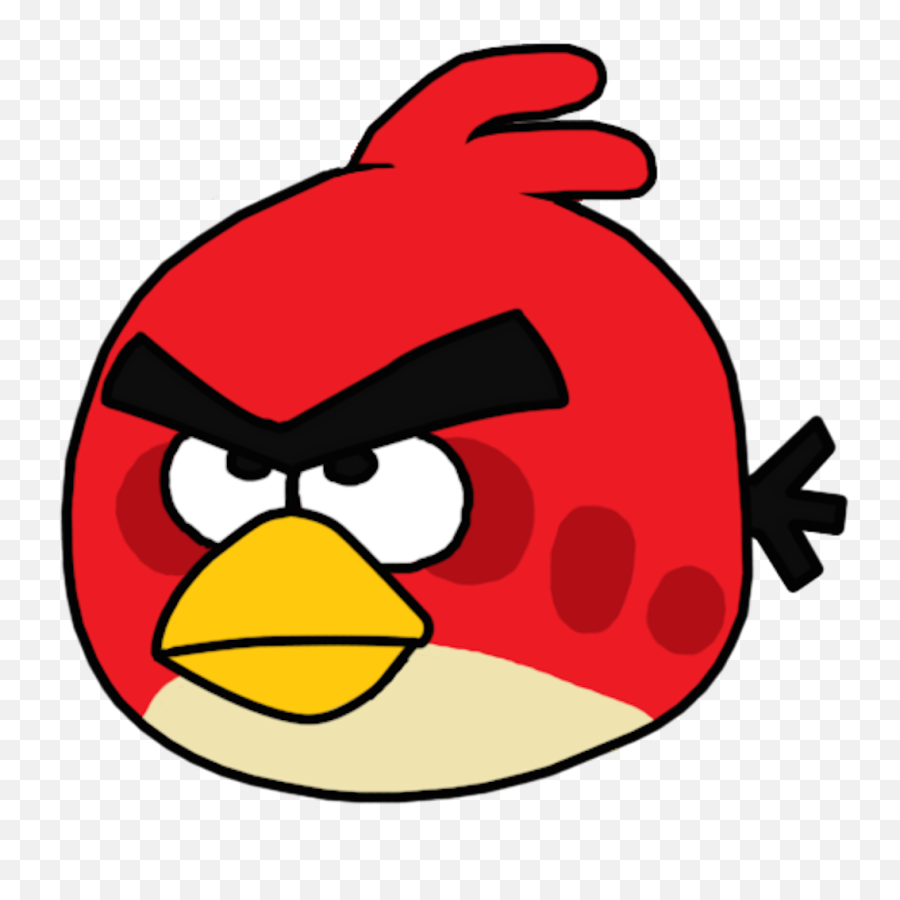Download Hd Angry Birds Baby Red Bird - Red Angry Bird Colour Of Angry Birds Emoji,Angry Birds Png