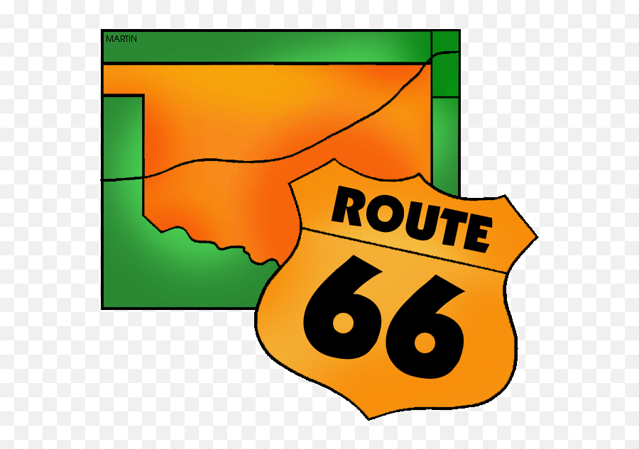 Phillip Martin Famous Landmarks Emoji,Route 66 Clipart