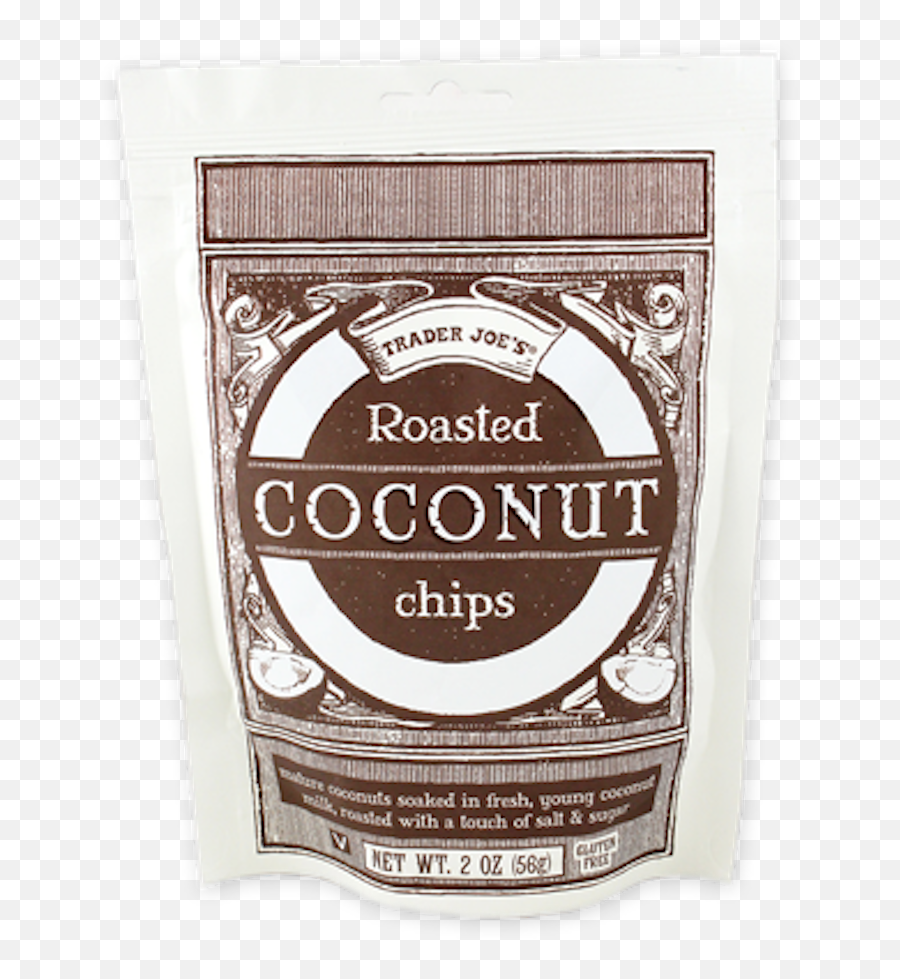 Roasted Coconut Chips Hd Png Download Emoji,Trader Joe's Logo Transparent