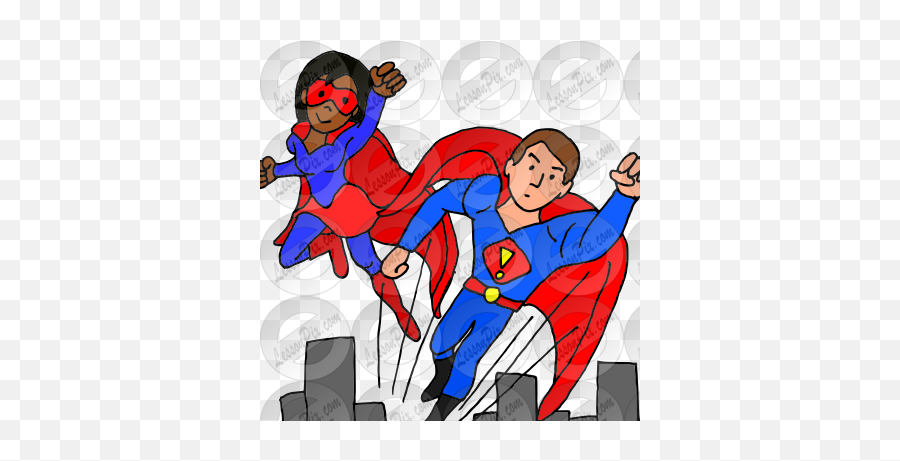 Superheroes Picture For Classroom Therapy Use - Great Emoji,Super Heroes Png