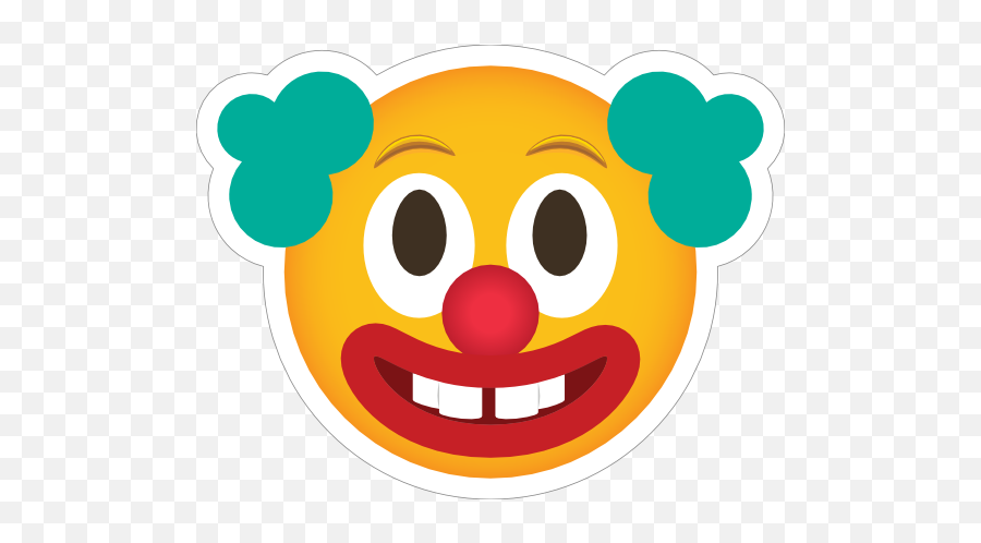 Phone Emoji Sticker Clown - Clown Emoji,Clown Emoji Png