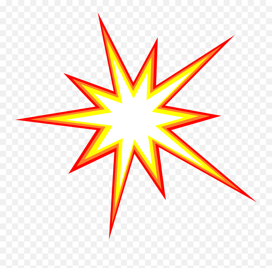 Clipart Explosion Orange Starburst - Starburst Transparent Emoji,Starburst Clipart