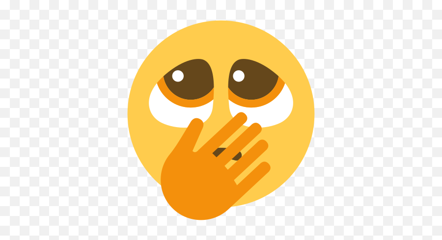 Emoji Remix On Twitter Pleading Hand Over Mouth,Discord Eyes Emoji Transparent