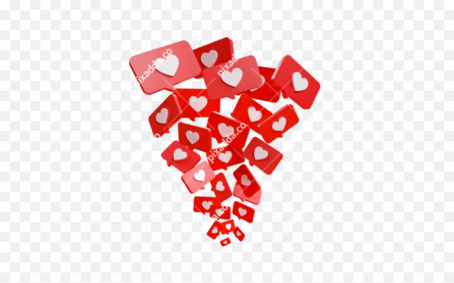 Heart Png Transparent Png - Pixadda Emoji,Instagram Likes Png