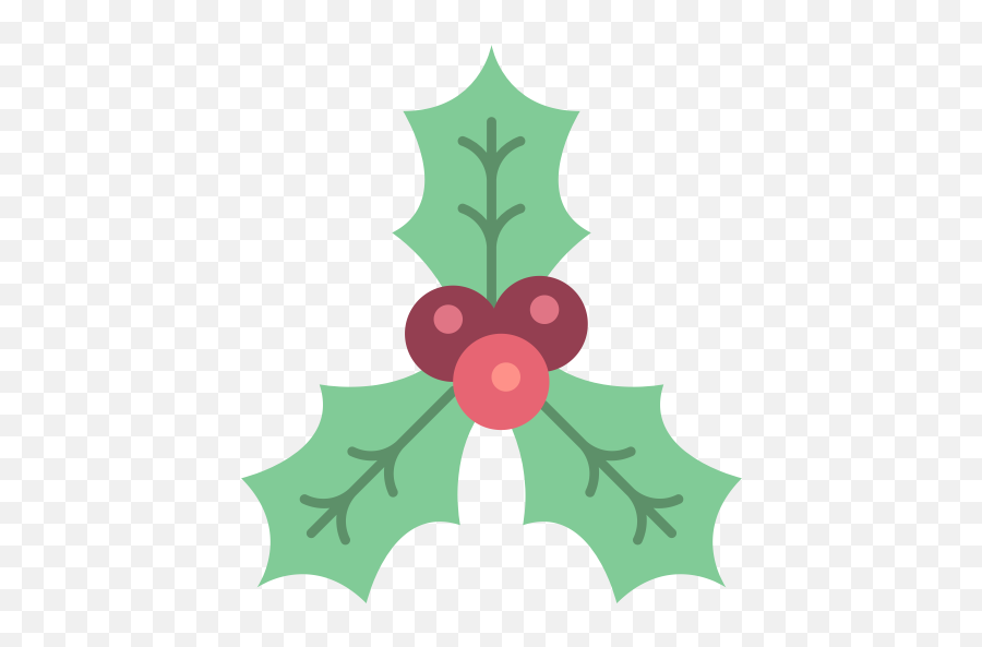 Christmas Holly Xmas Icon - Christmas Decorations Mistletoe Emoji,Holly Png