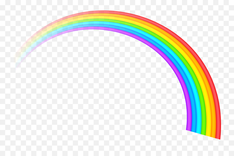 Rainbow Clipart Transparent Background - Rainbow Clipart Transparent Background Emoji,Free Transparent Background