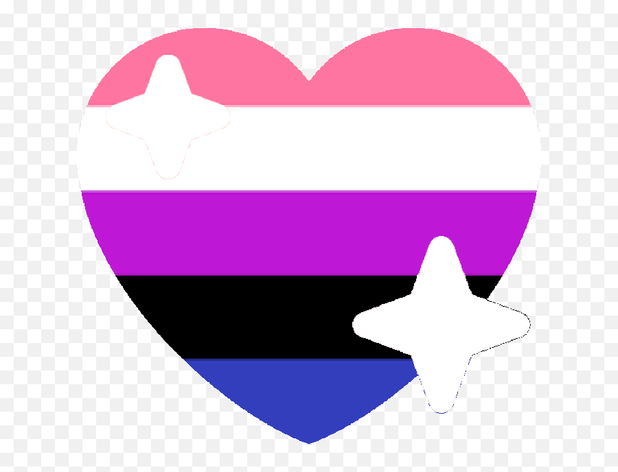 Download Genderfluid Sparkle Heart Discord Emoji - Discord Discord Pride Heart Emojis,Discord Emojis Transparent