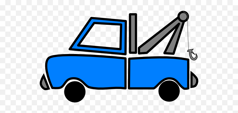 Tow Truck Blue Tow Clip Art At Vector - Blue Tow Truck Clipart Emoji,Tow Truck Clipart