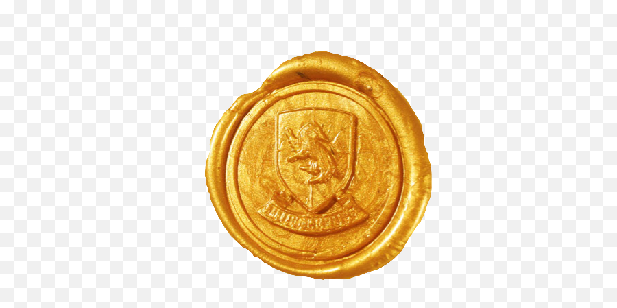 Gold Wax Seal Png Picture 665361 Gold 2766701 - Png Harry Potter Hufflepuff Wax Seal Emoji,Gold Seal Png