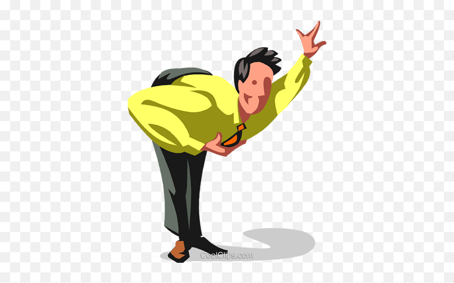 Businessman Taking A Bow Royalty Free - Taking A Bow Vector Emoji,Take Clipart