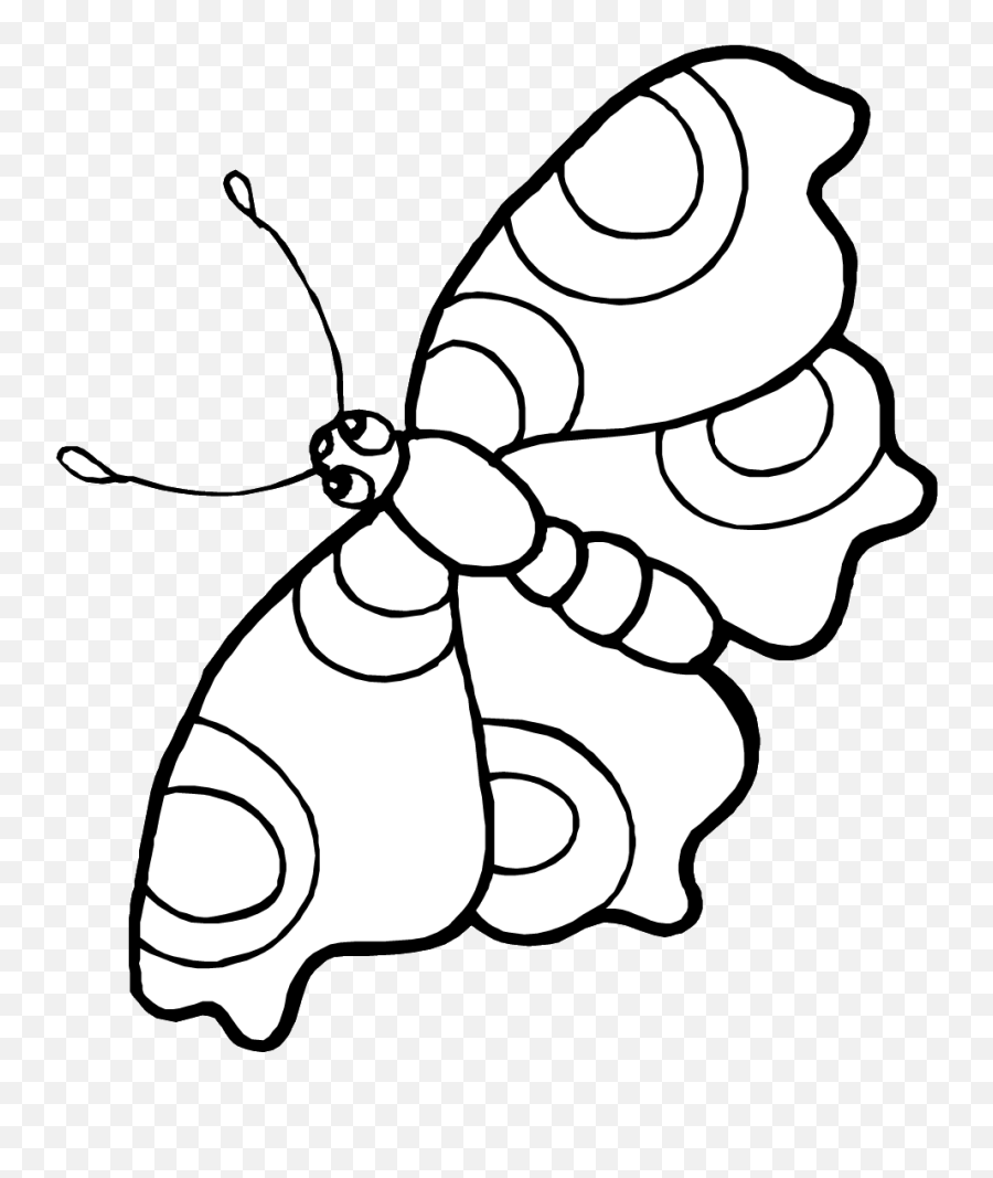 Butterfly Outline Coloring Page - Clipart Best Clipart Emoji,Best Clipart