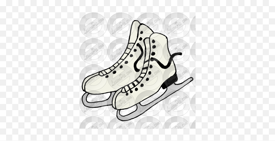 Ice Skates Picture For Classroom Emoji,Hockey Skates Clipart