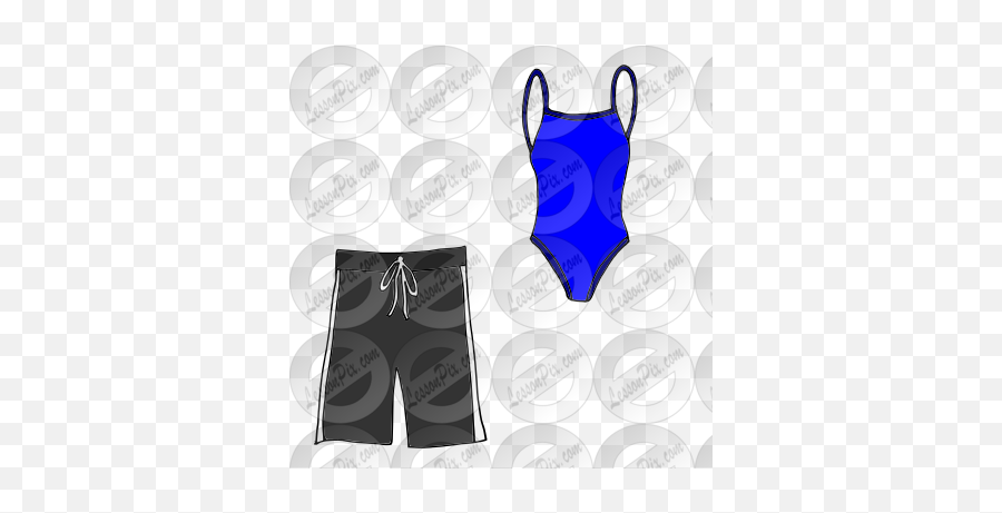 Swim Suit Picture For Classroom Emoji,Bathing Suit Clipart