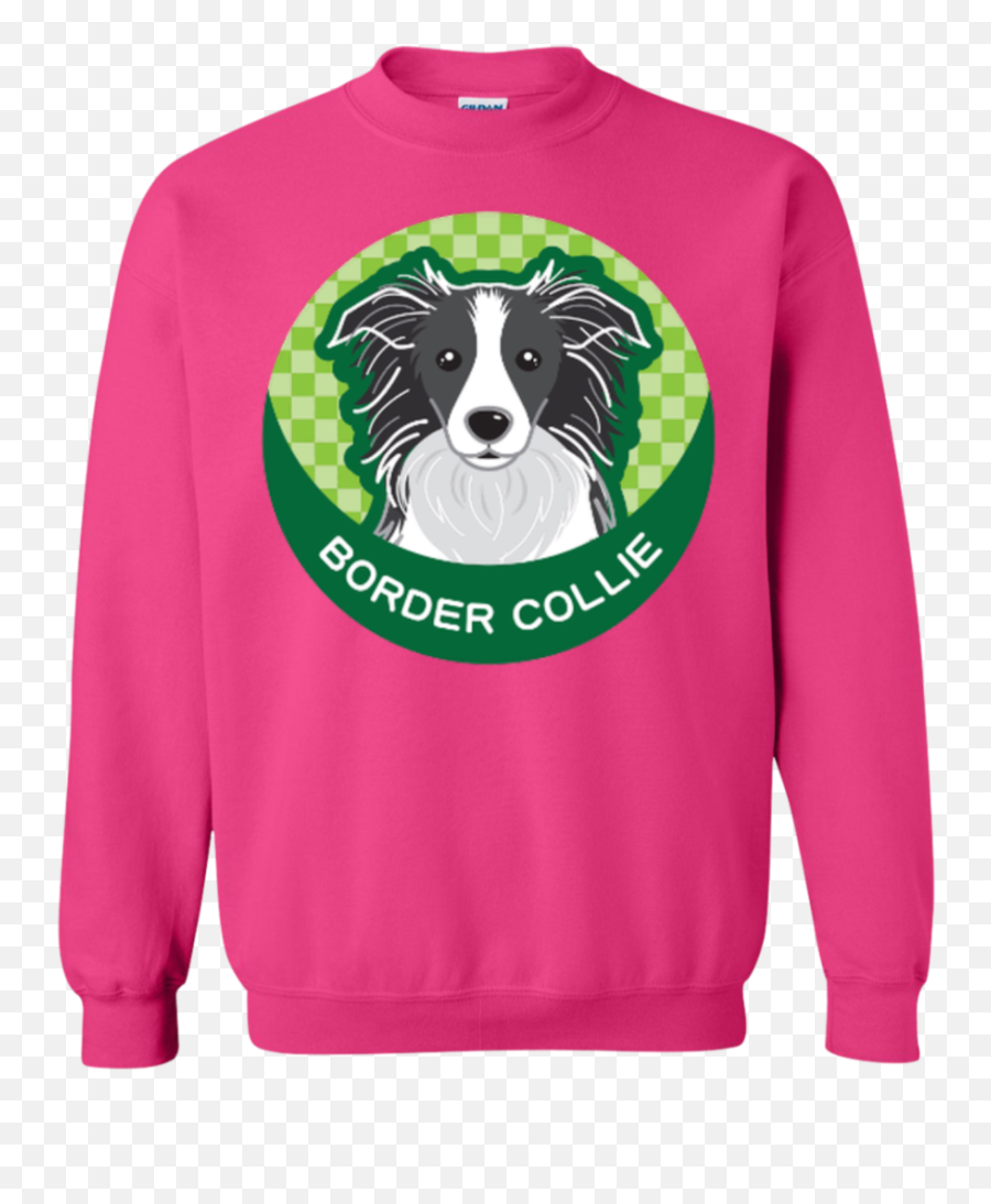 Border Collie Round Dog Logo Emoji,Pink Dog Logo