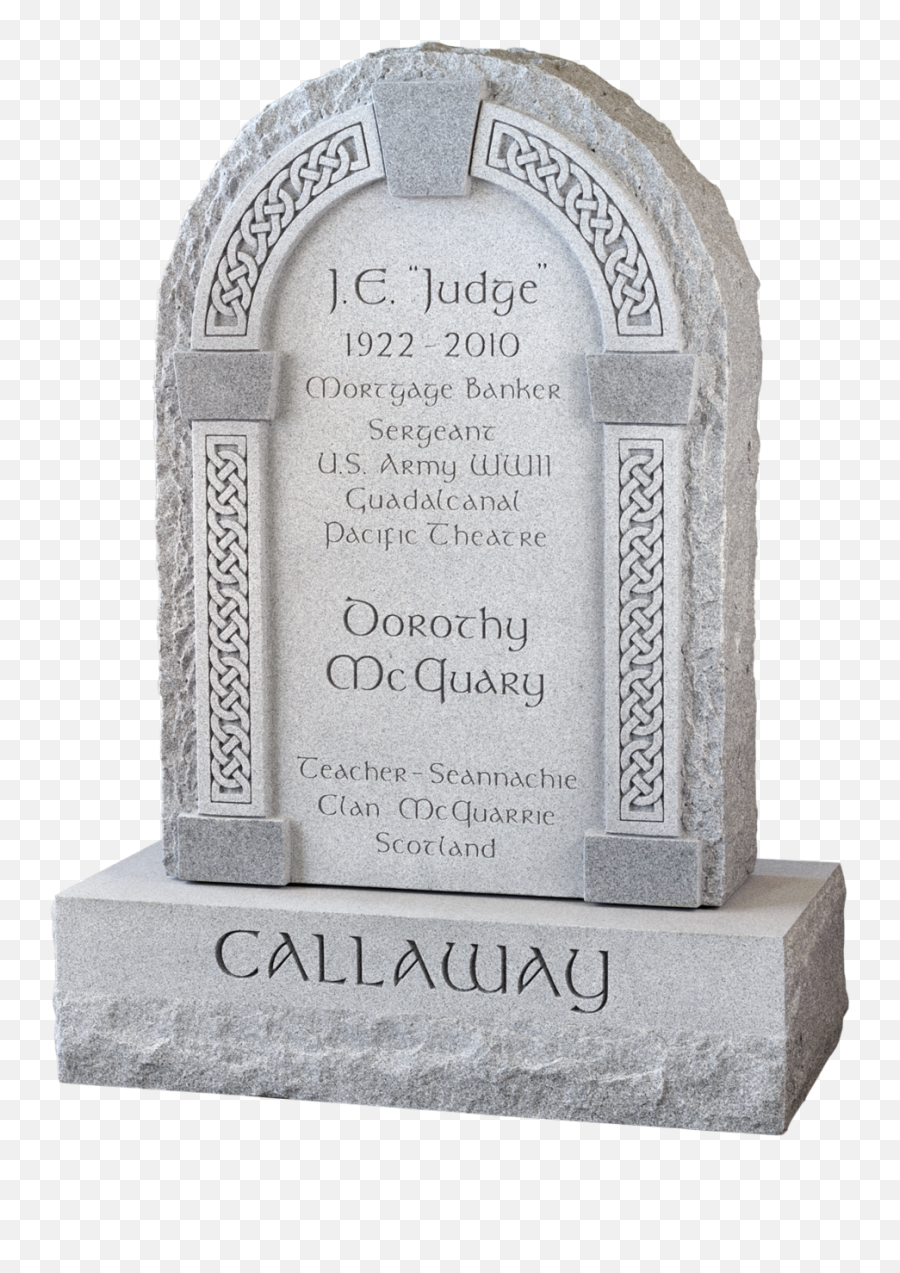 Tombstone Gravestone Png - Celtic Knot Headstone Emoji,Tombstone Clipart