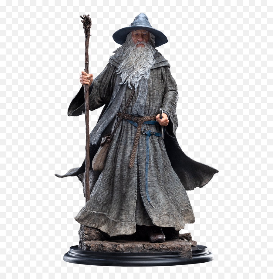 Weta Workshop The Lord Of The Rings Gandalf The Grey Pilgrim 1417 - In Statue Gamestop Emoji,Pilgrim Hat Transparent
