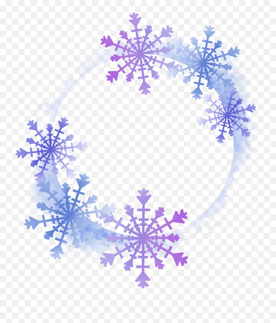 Frame Snowflakeframe Frozen 318974220558211 By Stacey4790 Emoji,Snowflake Frame Png