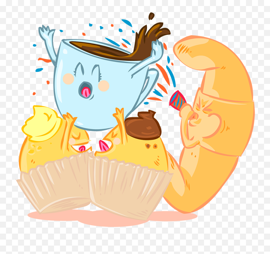 Desayunos Kubala - Ilustrador Gran Mike Ilustraciones De Emoji,Desayuno Clipart