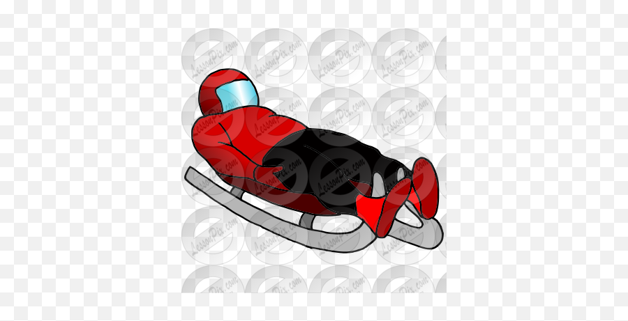 Luge Picture For Classroom Therapy Use - Great Luge Clipart Emoji,Winter Sports Clipart