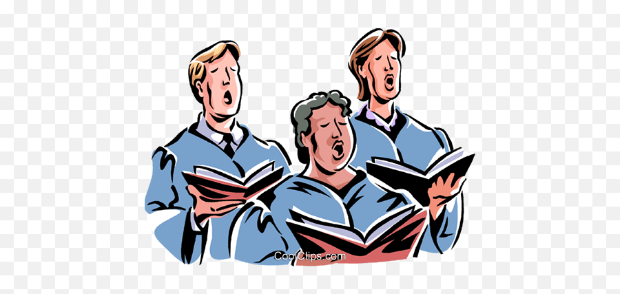 Church Choir Royalty Free Vector Clip - Hymn Clipart Emoji,Choir Clipart