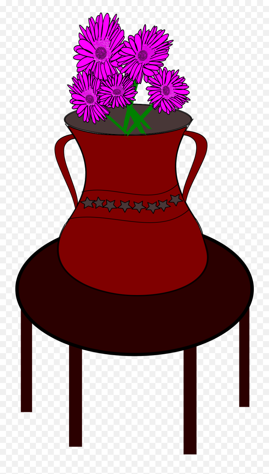 Flower Vase Clipart - Full Size Clipart 2044269 Pinclipart Emoji,Flower Vase Clipart