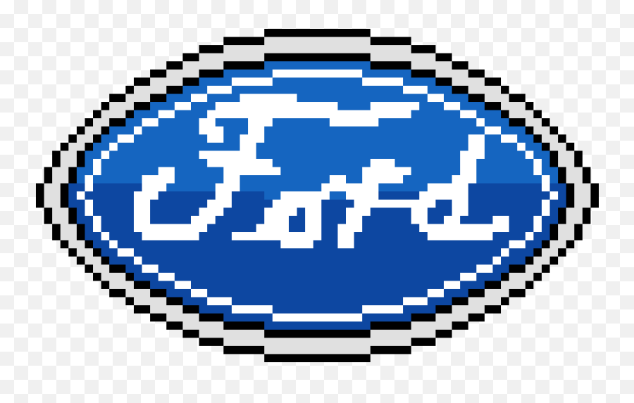 Pixilart - Ford Logo By Pixelgenius Hypervenom Skull Emoji,Ford Logo