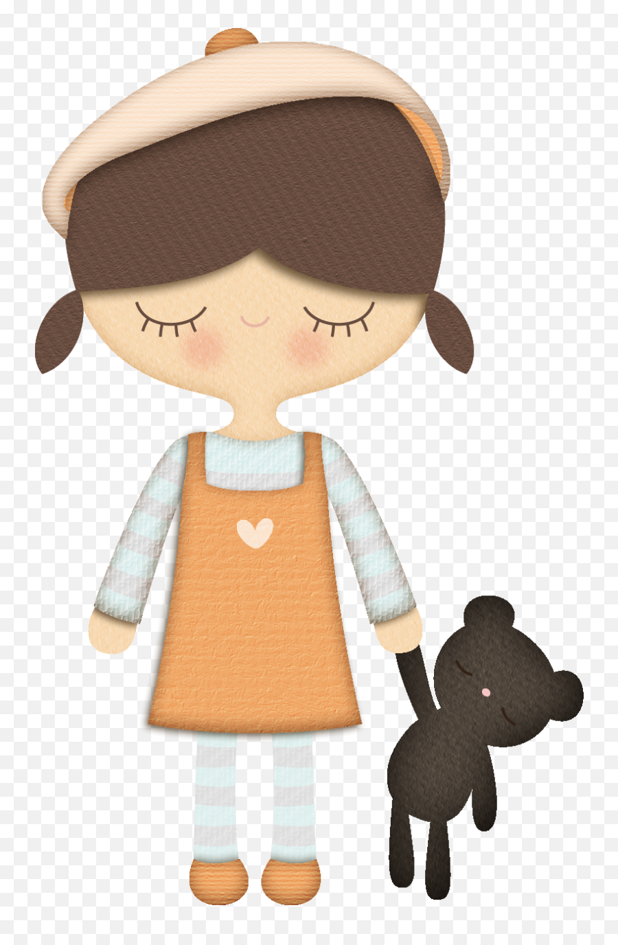 Download Girls Clipart Eye - Cartoon Doll Art Png Image With Clip Art Emoji,Girls Clipart