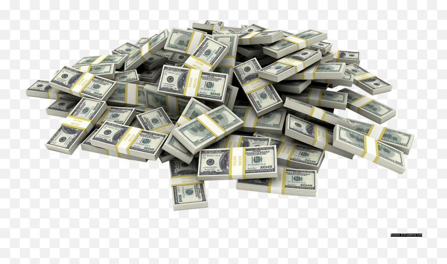 Download Money Stacks Pile - Stacked Money Png Emoji,Money Pile Png