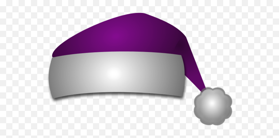 Download Santa Claus Hat Clipart - Transparent Purple Santa Hat Png Emoji,Santa Hat Png