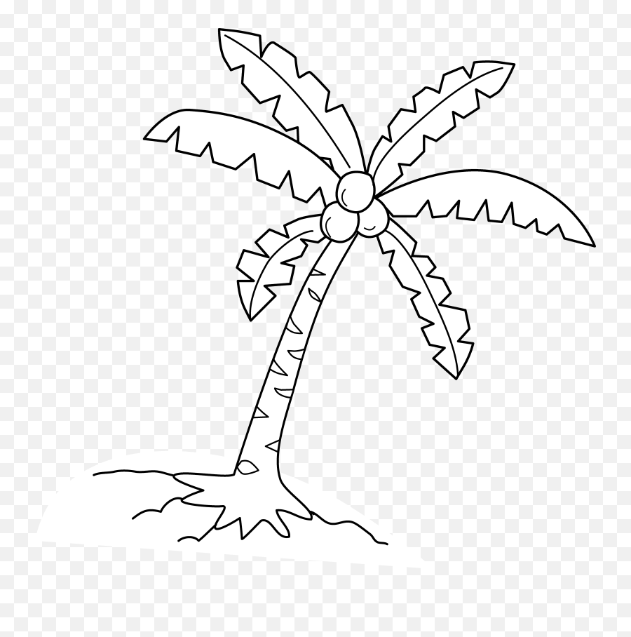 Free Palm Trees Clipart Black And White Download Free Clip - Hình V Cây Da P Emoji,Palm Tree Clipart