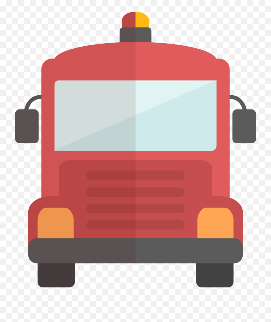 Transparent Background Fire Truck Clipart - Transparent Truck Cartoon Emoji,Fire Transparent Background