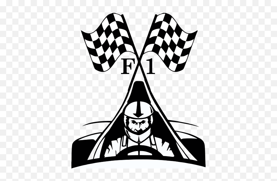 Logo - Race Sticker Emoji,Checkered Flags Clipart