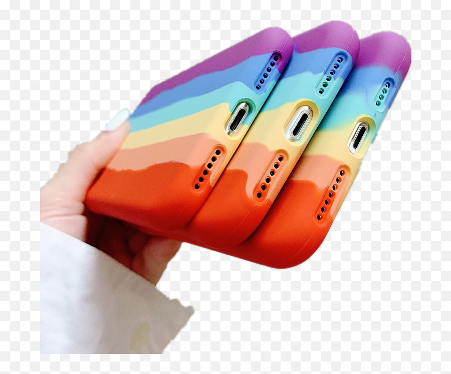 Colorful Rainbow 360 Full Protect Liquid Silicone Microfiber - Horizontal Emoji,Rainbow Factory Logo