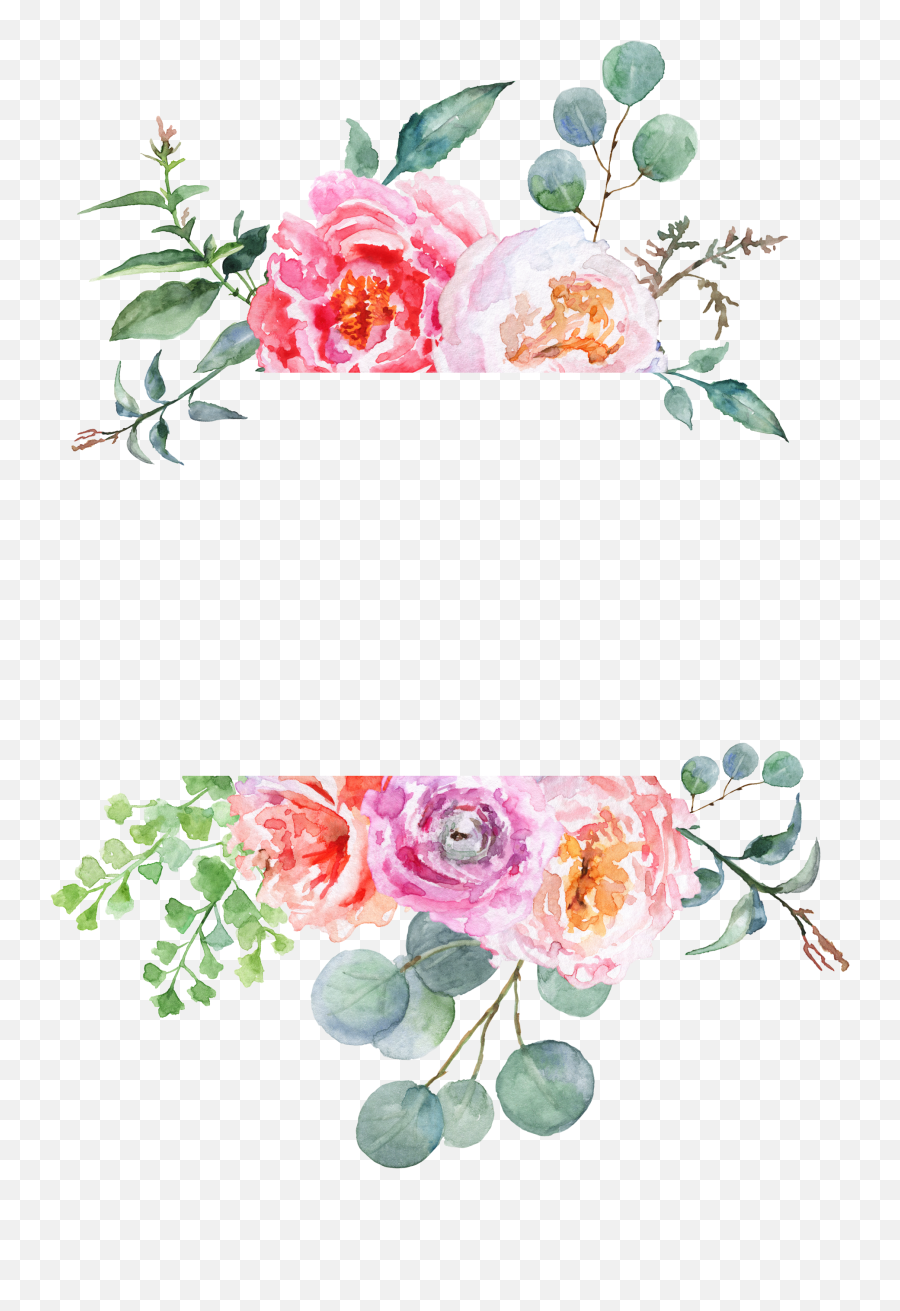 H982 8 Wreath Watercolor Pressed Flower Art Floral - Flores De Acuarela Para Portadas Emoji,Florais Png