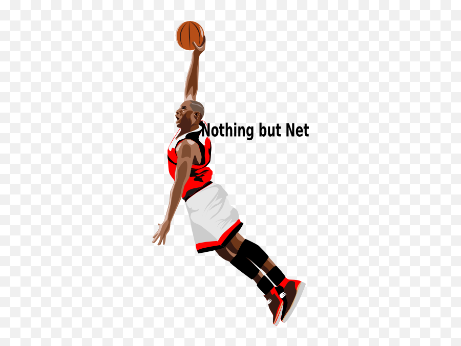 Nothing But Net Clip Art At Clker - Transparent Clipart Basketball Player Emoji,Nothing Clipart