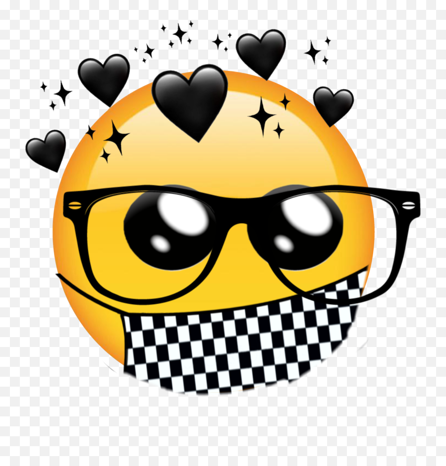 Nerd Cute Black Emoji Anything Lol Sticker By Andre,Nerd Emoji Png