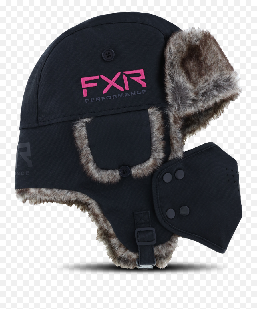 Fxr Trapper Hat Black - Pink Emoji,Ushanka Transparent