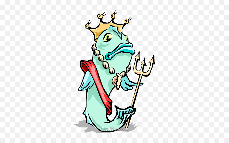 Fish Royalty Free Vector Clip Art Illustration - Anim1329 Emoji,Pitchfork Clipart