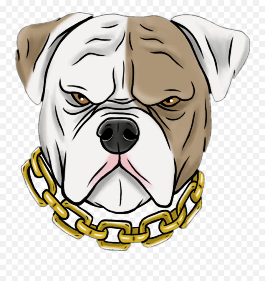 Pitbull Dog Pug Huskies Sticker By Mkrr Emoji,English Bulldog Clipart