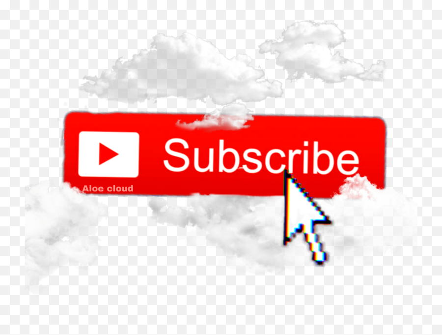 Aesthetic Subscribe Button Sticker By Aloe Cloud - Youtube Subscribe Emoji,Subscribe Button Png
