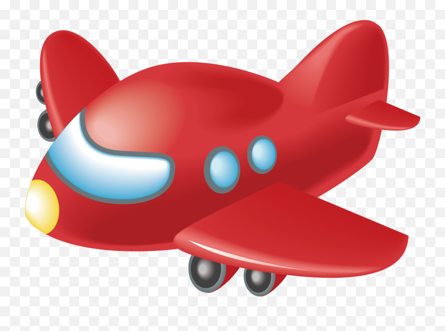 Car Clip Art Toy - Red Airplane Clipart Png Transparent Png Emoji,Airplane Clipart Transparent