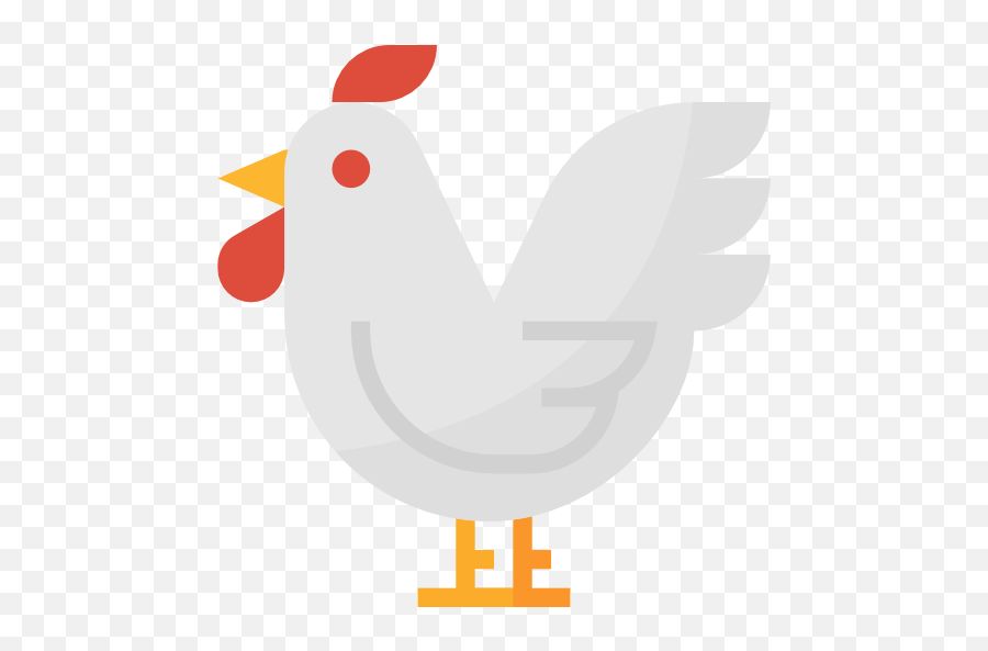 Chicken Free Icon - Chicken 512x512 Png Clipart Download Emoji,Chicken Clipart Free