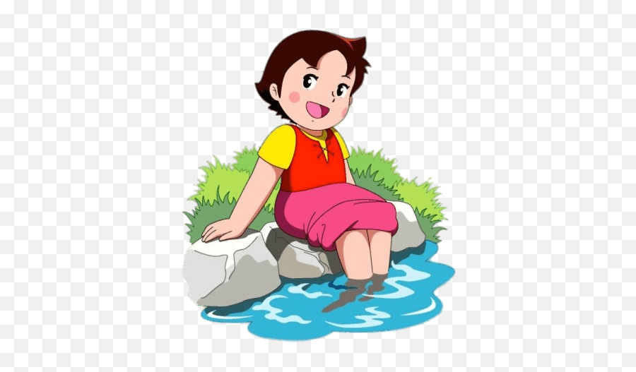 Heidi Feet In Water Transparent Png - Stickpng Emoji,Feet Transparent