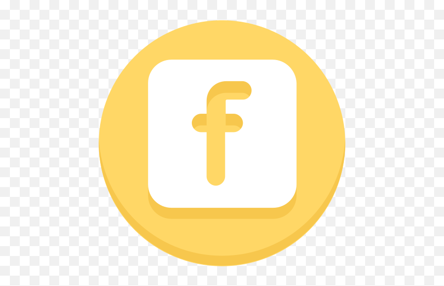 Facebook Logo Free Icon Of Social - Logo Facebook Amarillo Png Emoji,Logo De Facebook
