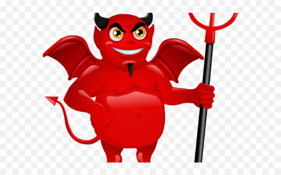 Satanic Clipart Devil Pitchfork - Devil Cartoon No Devil Cartoon No Background Emoji,Devil Clipart