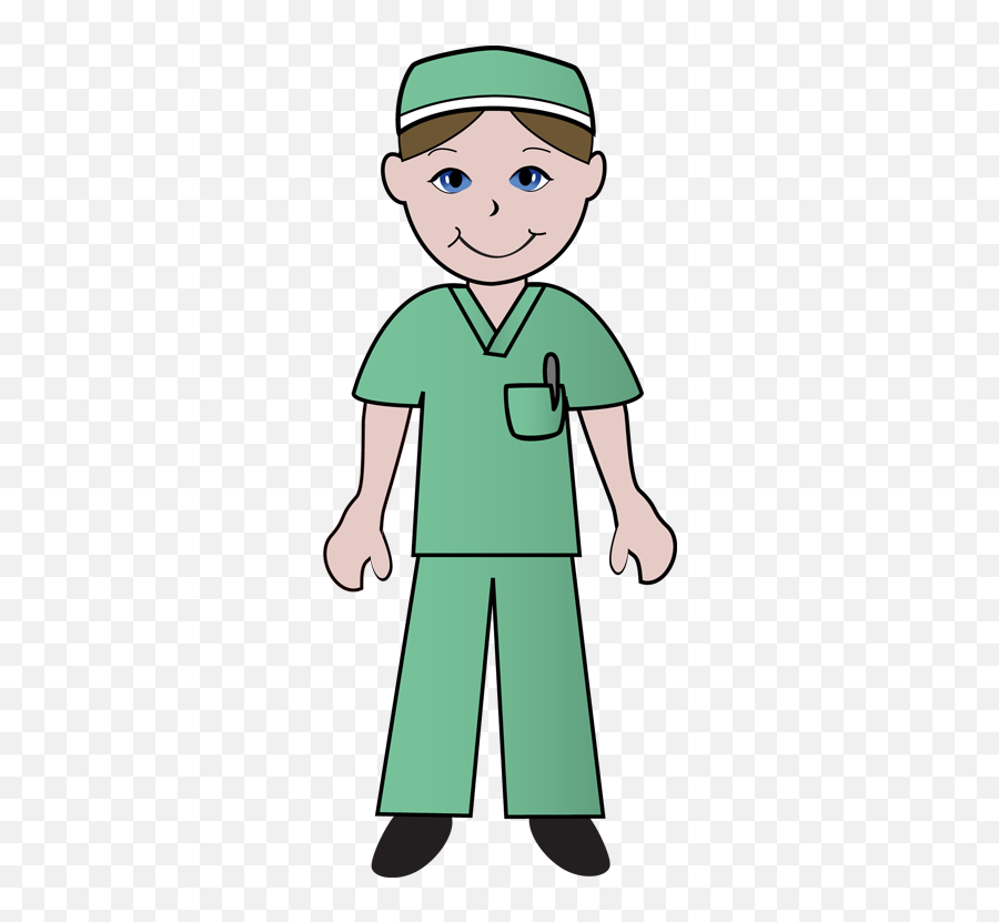 Gifts In Green 181 My Daughter Dressed In Green Scrubs - Scrubs Clipart Emoji,Healthcare Clipart